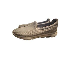 Skechers Go Walk 5 Taupe Womens Casual Slip On Shoes 8.5
